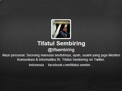 Follow Akun Twitter Porno, Menkominfo Tifatul Sembiring Kena Bully!